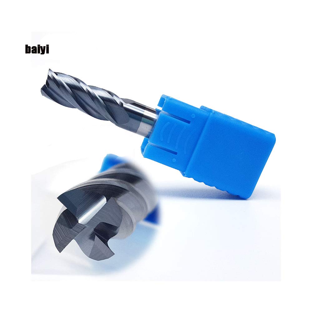 1/2 Carbide Square End Mill 4 Flute AlTiN Coating Pack of 2 V199
