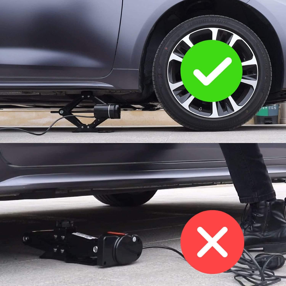 12V Electric Scissor Car Jack 2 Ton D46010