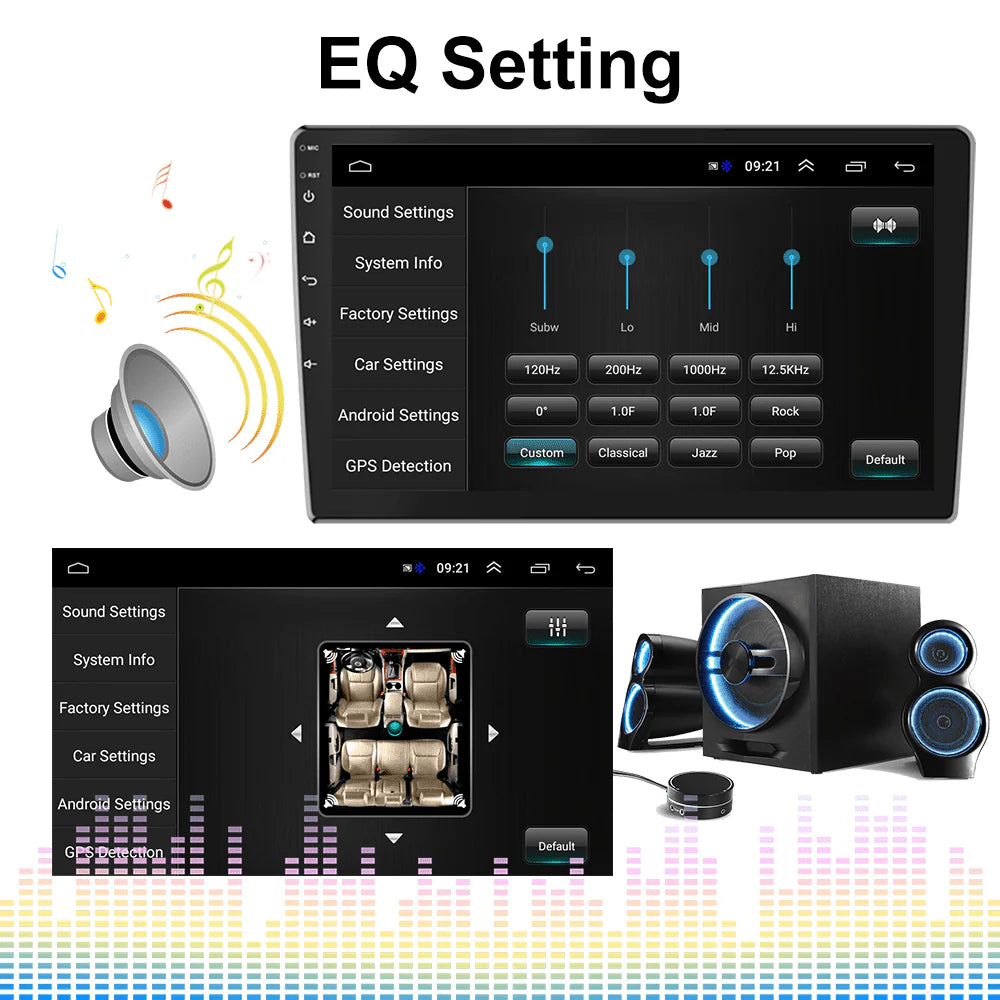 10 inch Android Car Stereo Touch Screen with Rear View Camera I944