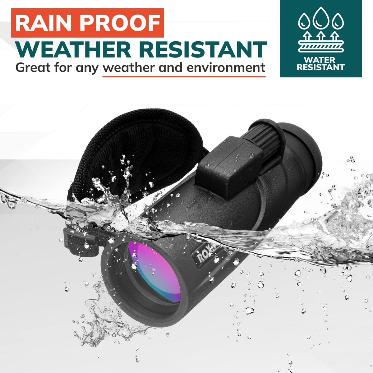 10x42 High Definition BAK4 Prism Monocular Telescope T4727