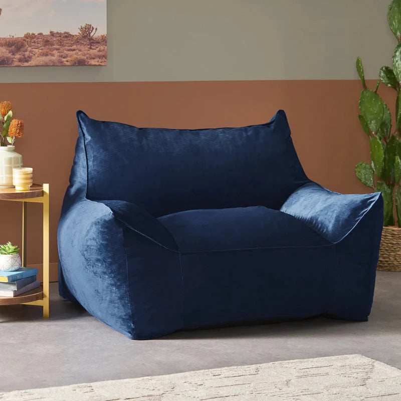 Velveteen Bean Bag Floor Chair T368368