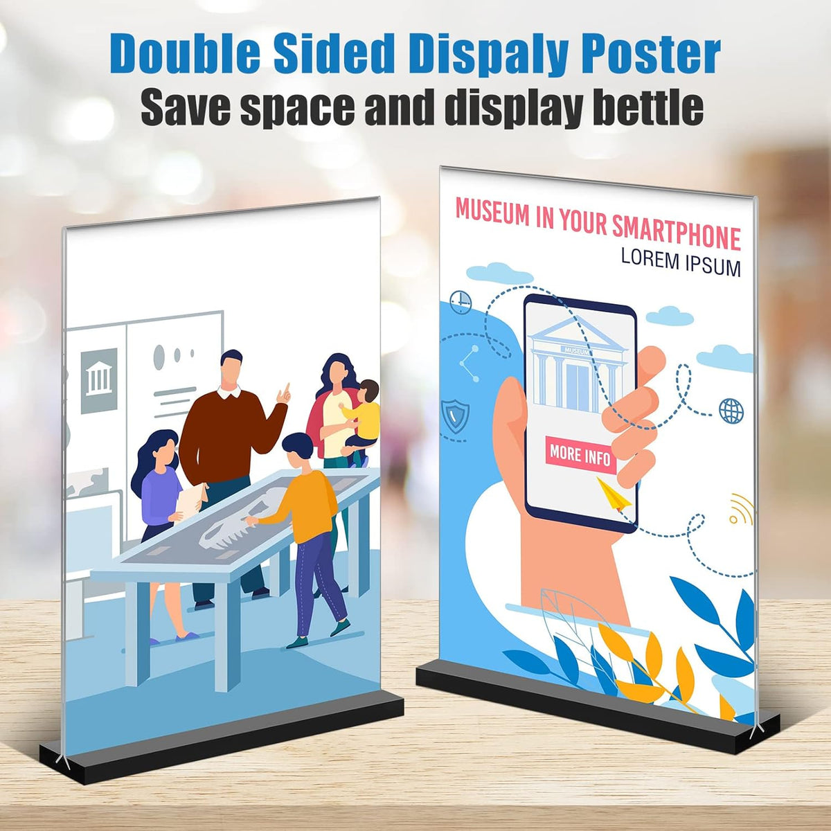 10 Pack 8.5 x 11 Clear Acrylic Sign Holder C6303