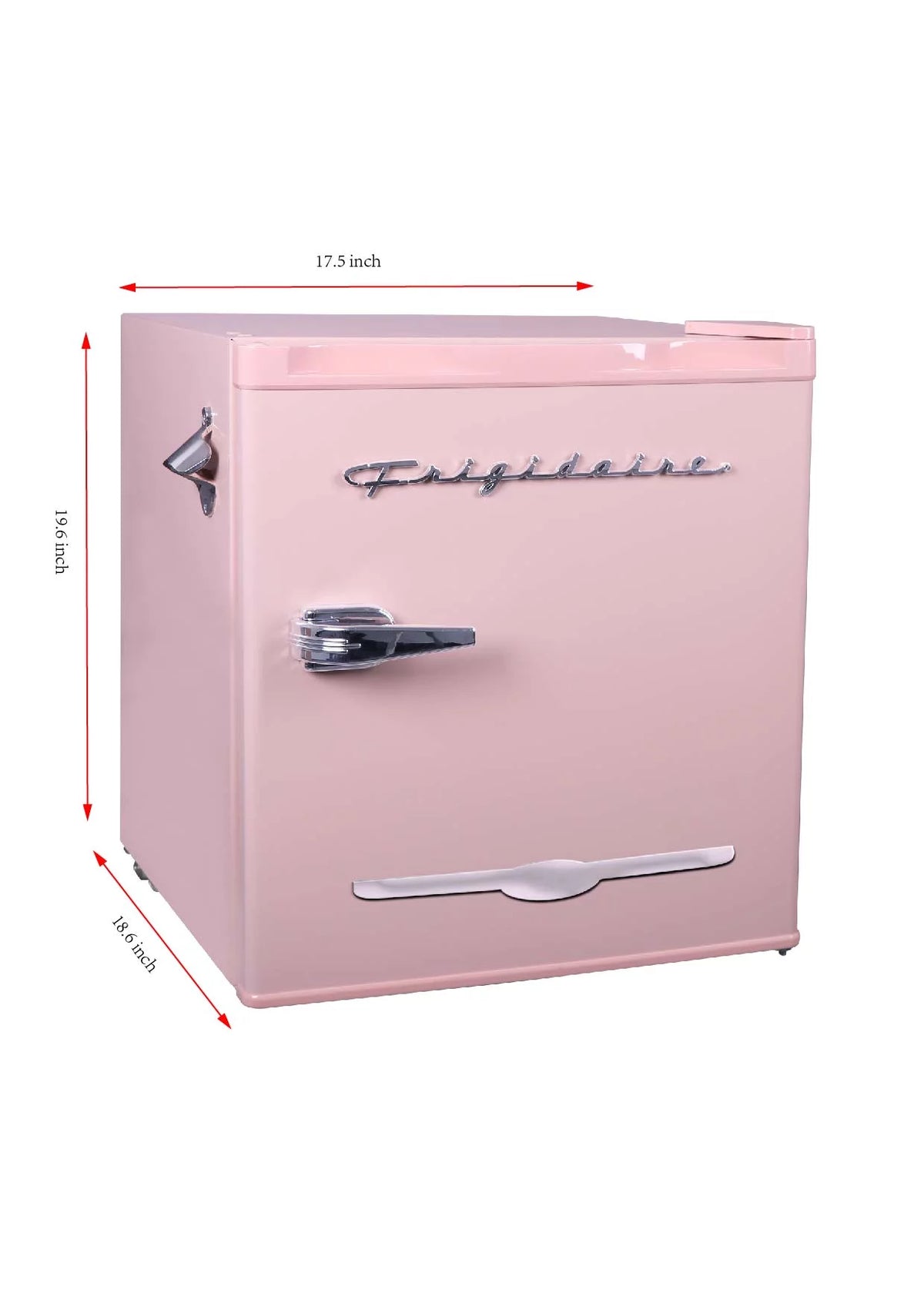 1.6 Cu ft. Retro Compact Refrigerator with Side Bottle Opener Y7563
