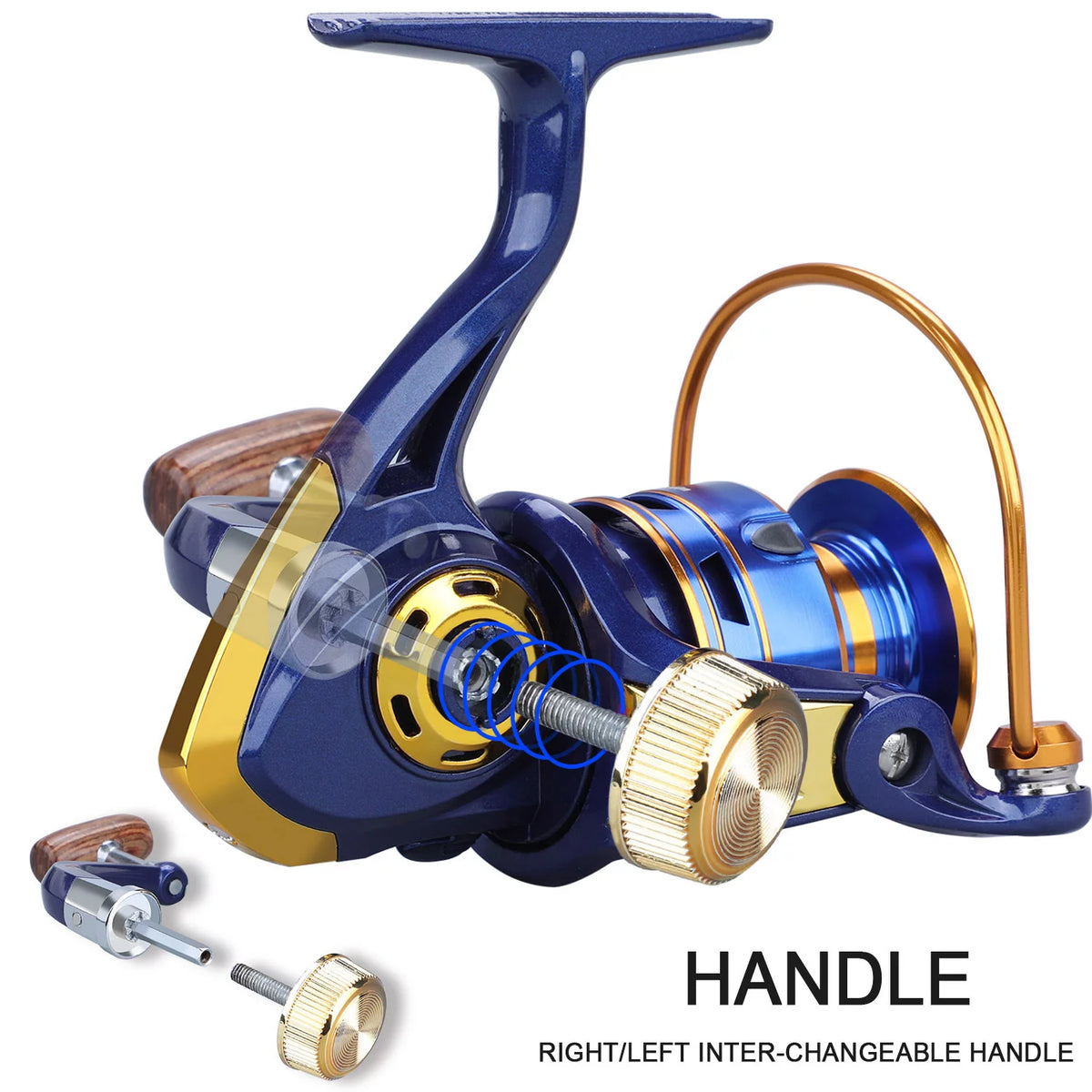 1000-4000 Spinning Reel 5.2:1 Fishing Reel F92235