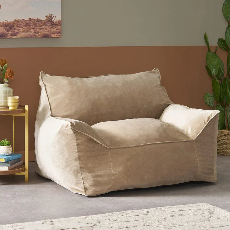 Velveteen Bean Bag Floor Chair T368368