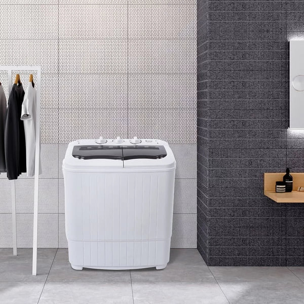 Portable 14.3lbs Washing Machine with Drain Pump F281