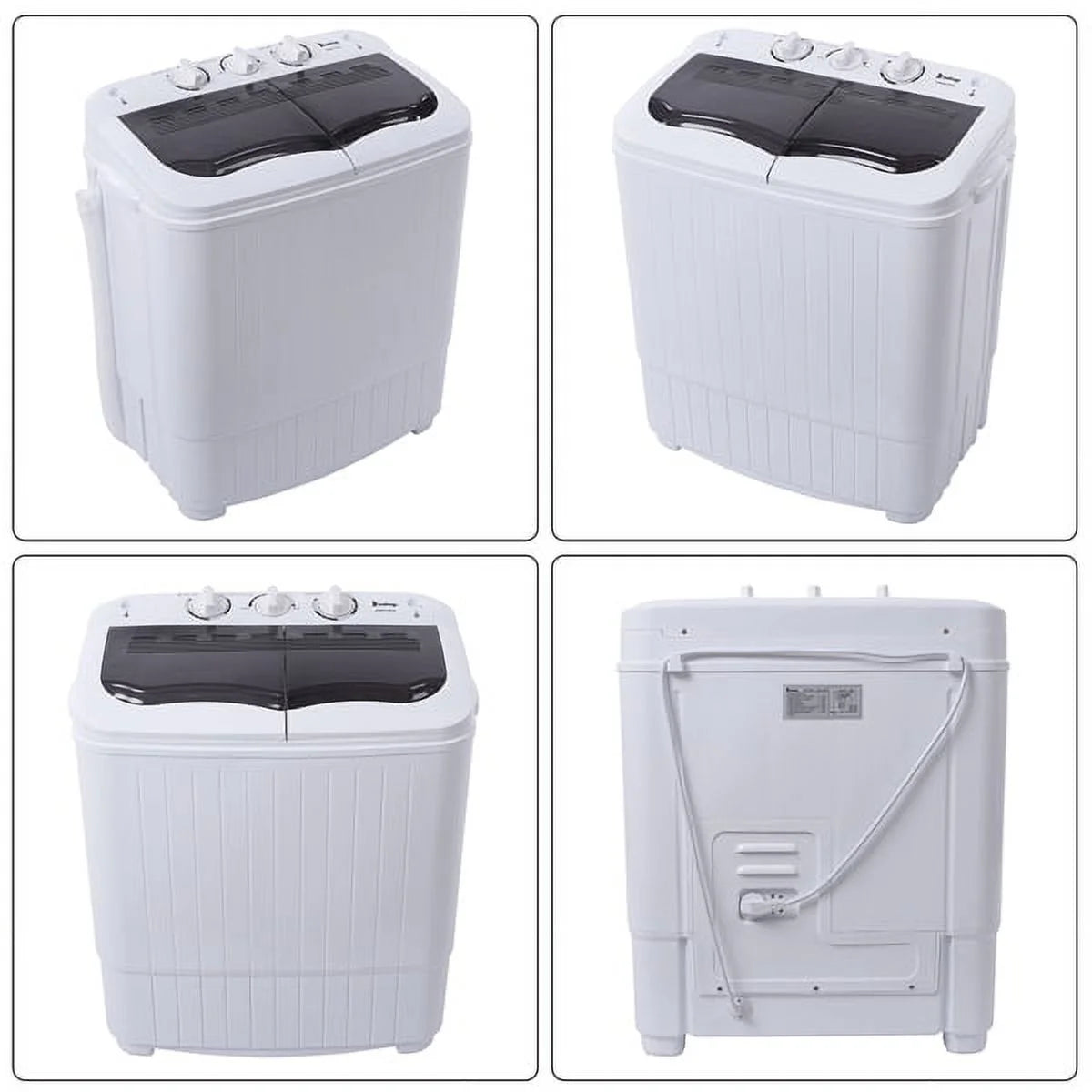 Portable 14.3lbs Washing Machine with Drain Pump F281