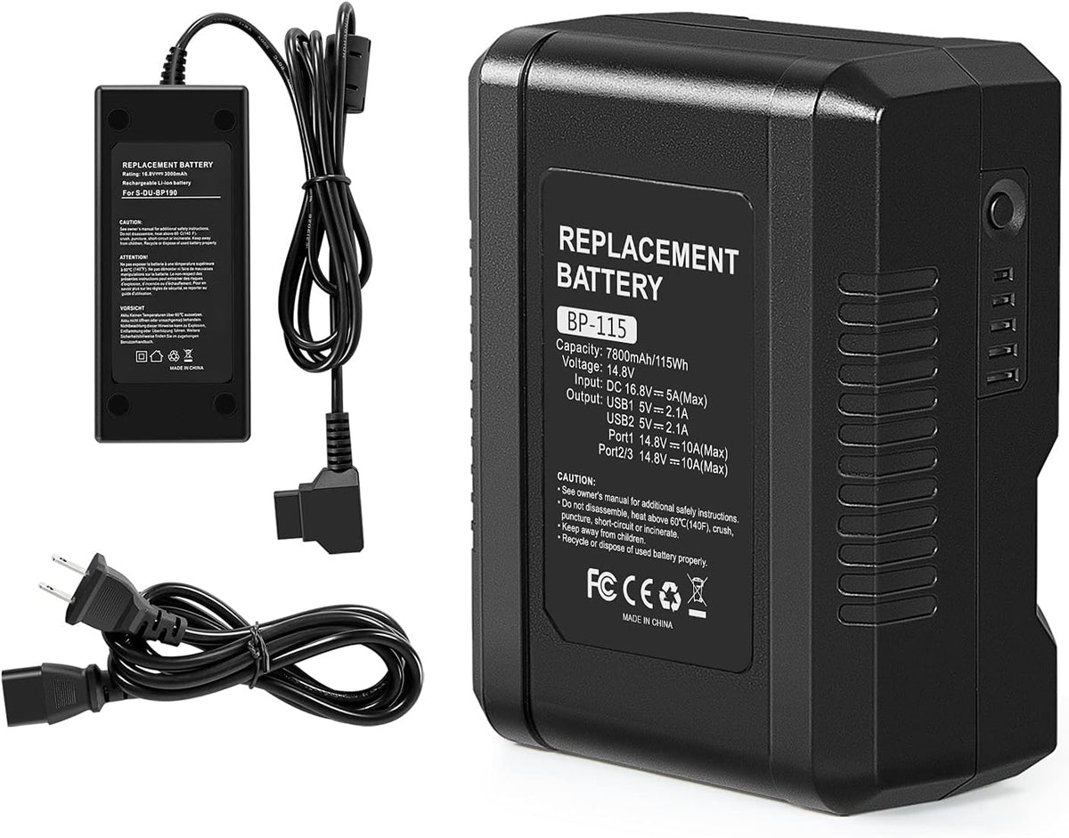 115Wh 7800mAh V Mount Battery with Dual D-Tap & USB Port T80668