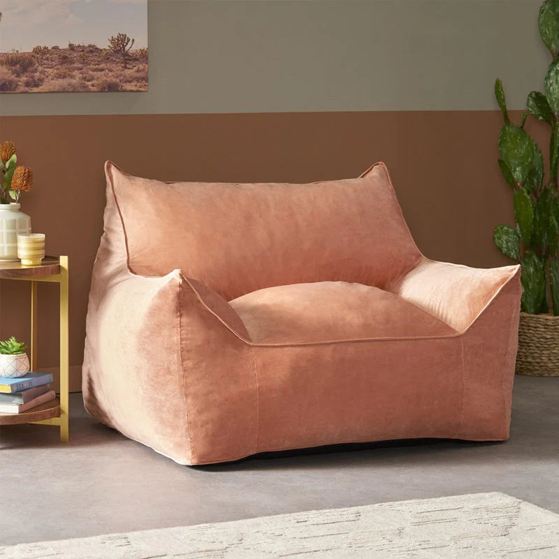 Velveteen Bean Bag Floor Chair T368368