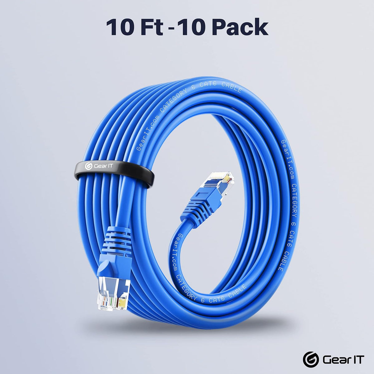 Cat 6 Ethernet Cable 1 ft 50-Pack Blue B779