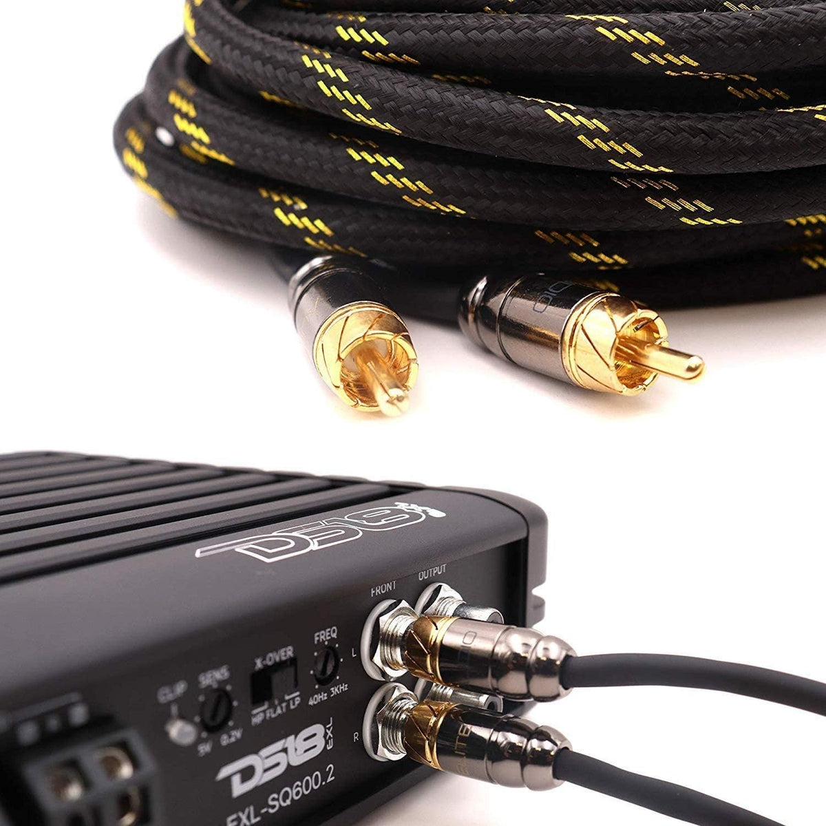 100% OFC Copper 4 Channel 20 ft RCA Audio Interconnect Stereo Cable D673032