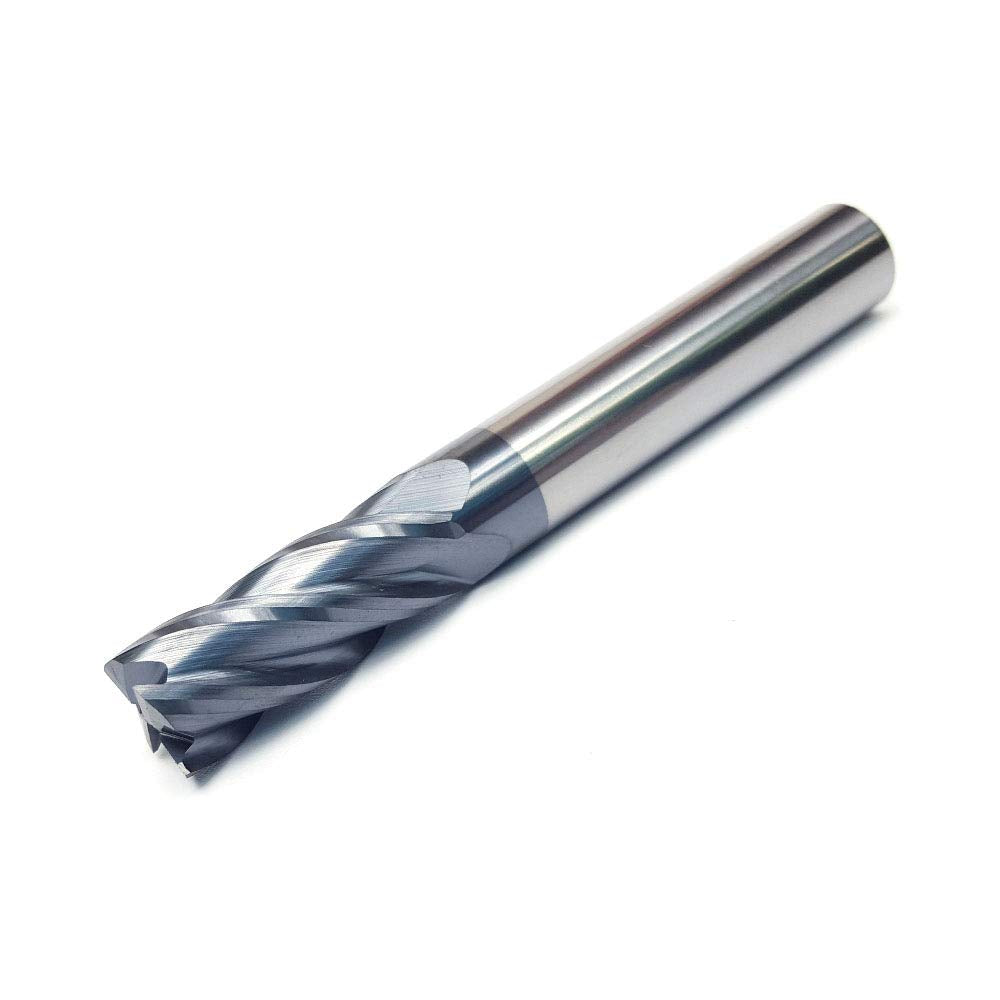 1/2 Carbide Square End Mill 4 Flute AlTiN Coating Pack of 2 V199