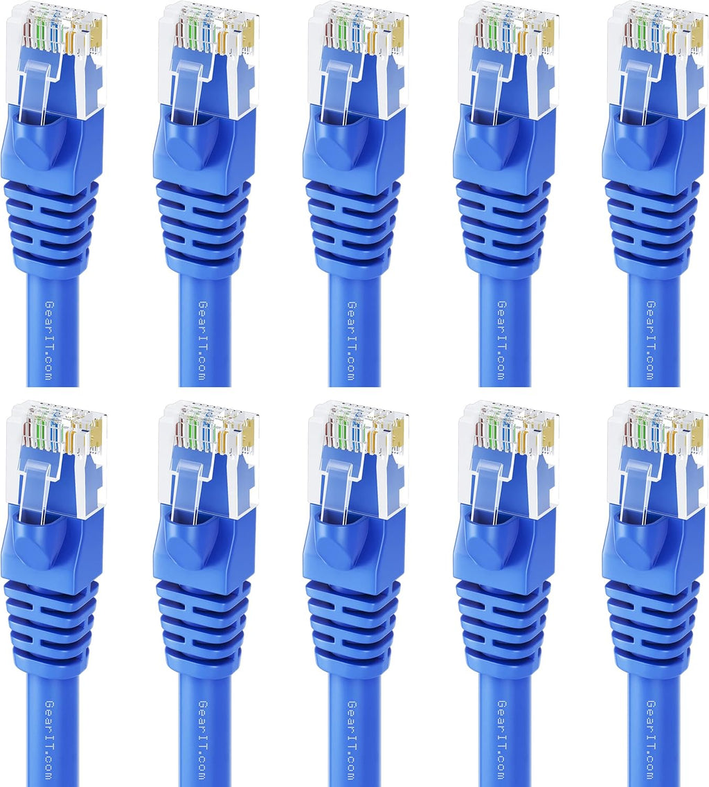 Cat 6 Ethernet Cable 1 ft 50-Pack Blue B779