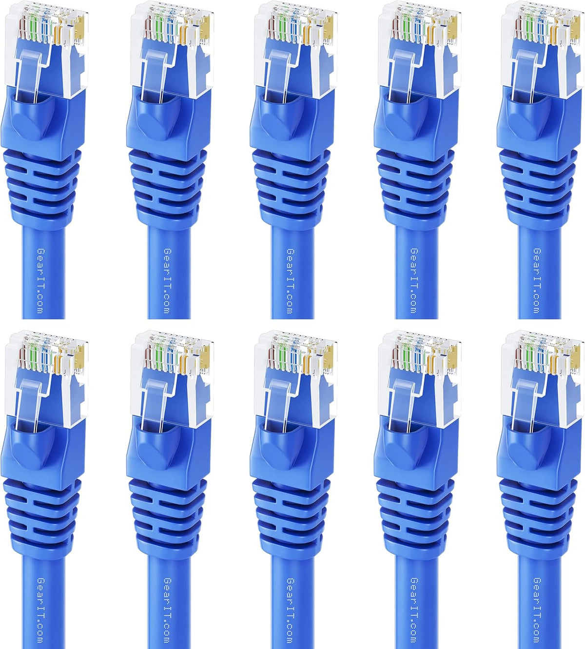 Cat 6 Ethernet Cable 1 ft 50-Pack Blue B779