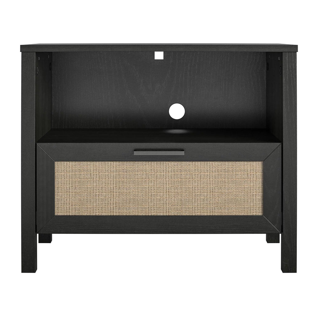1-Drawer Nightstand with Faux Rattan A225