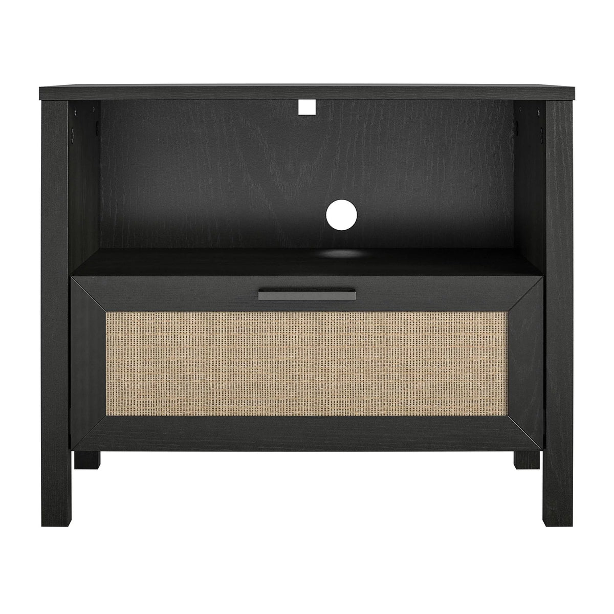 1-Drawer Nightstand with Faux Rattan A225