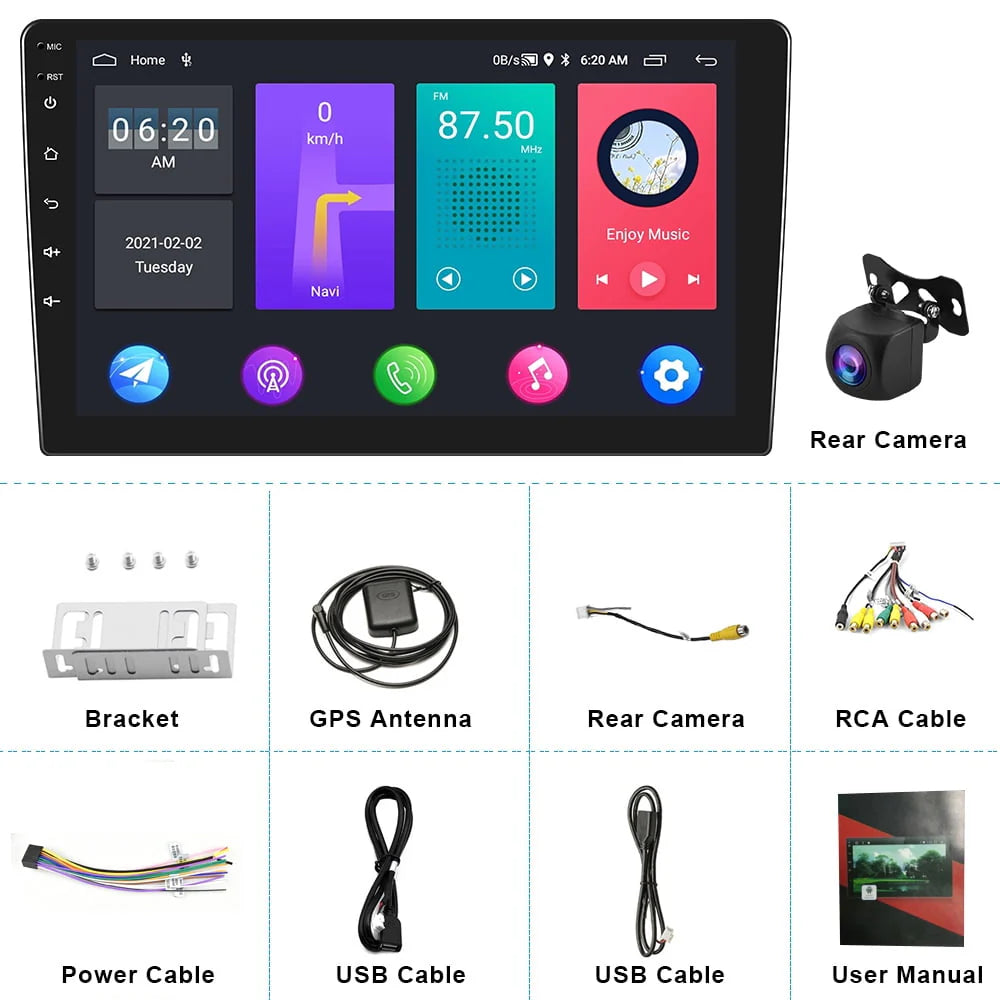 10 inch Android Car Stereo Touch Screen with Rear View Camera I944