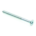 #14 x 3 in. Zinc Plated Steel Flat Head Wood Screws 50-Pack N4901