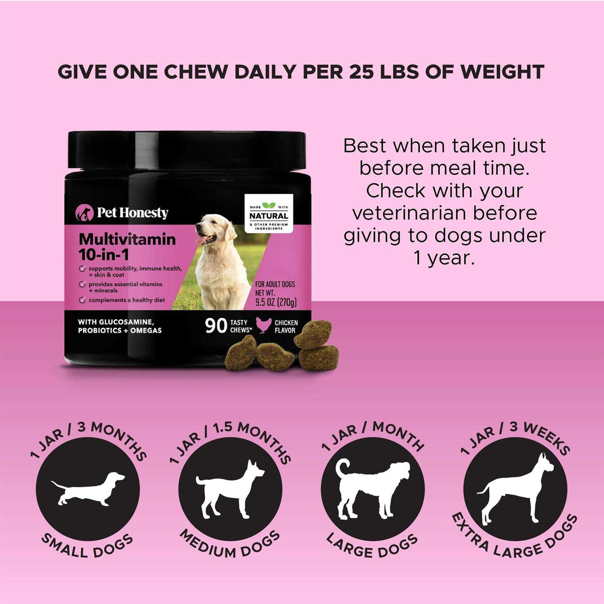 10 in 1 Multivitamin Glucosamine Soft Chews L68823