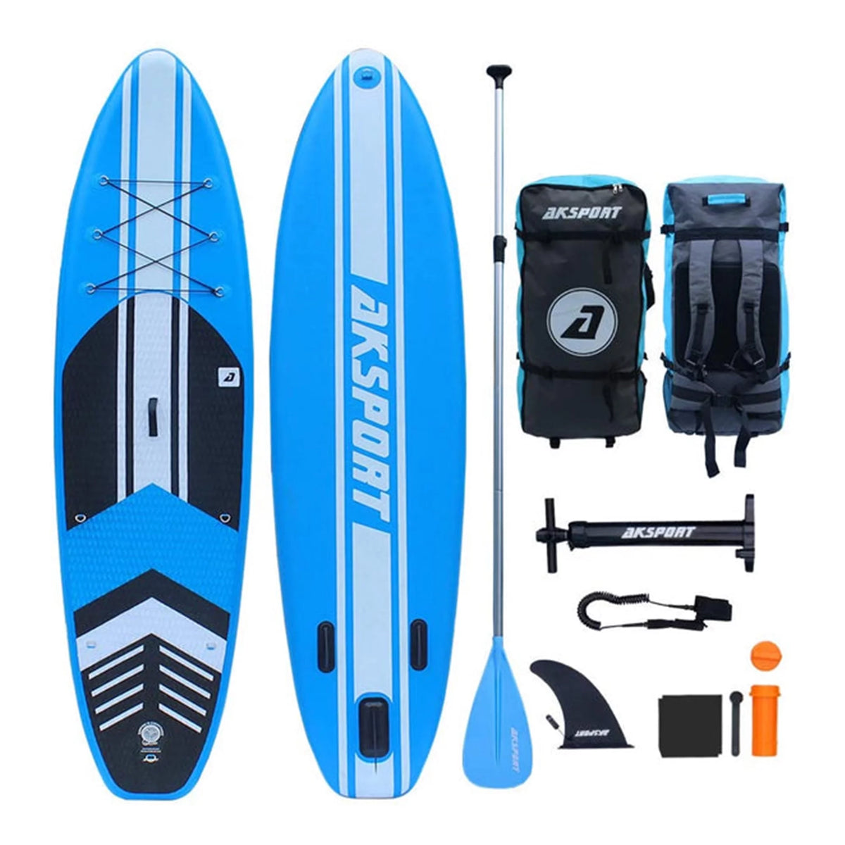10'6x32x6 Inflatable Stand Up Paddle Board Kit Blue C486856